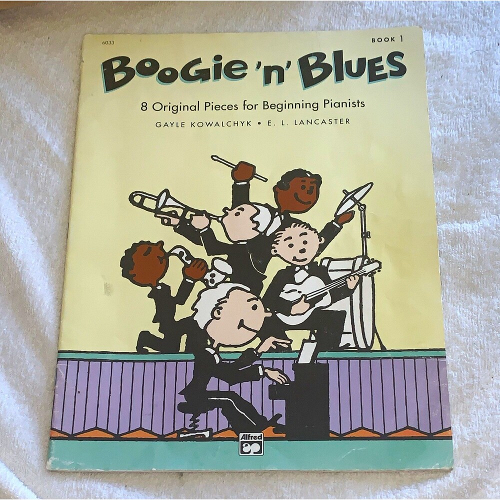 Alfred Boogie 'n' Blues Book 1 Piano Sheet Music Solo Beginner Blues MPN 6013